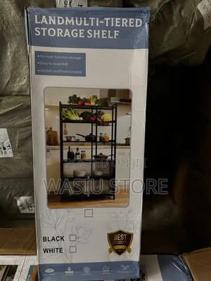Multi-Purpose Storage Rack With Wire Baskets