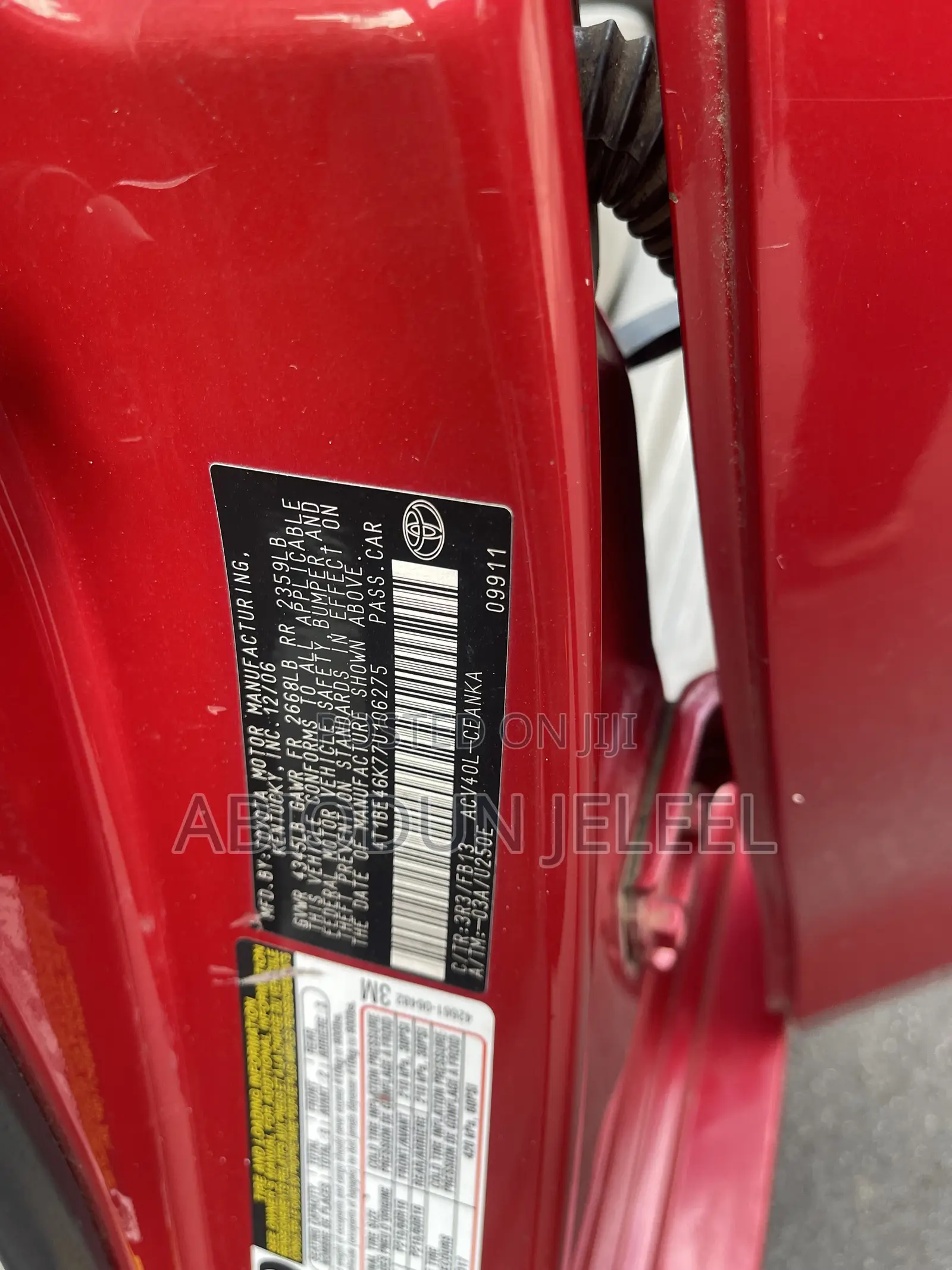 Toyota Camry 2009 Red