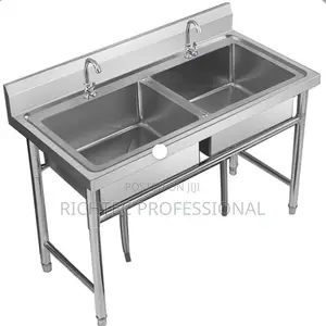 Commercial Double Bowl Stainless Steel Sink