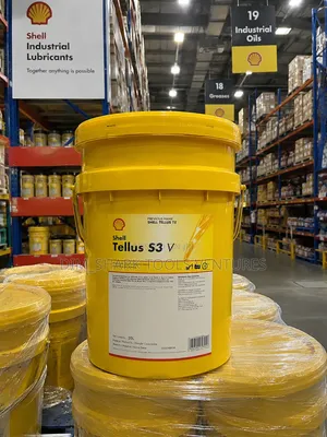 20-Liter Yellow Pail of Shell Tellus S3 v Industrial Hydraulic Fluid