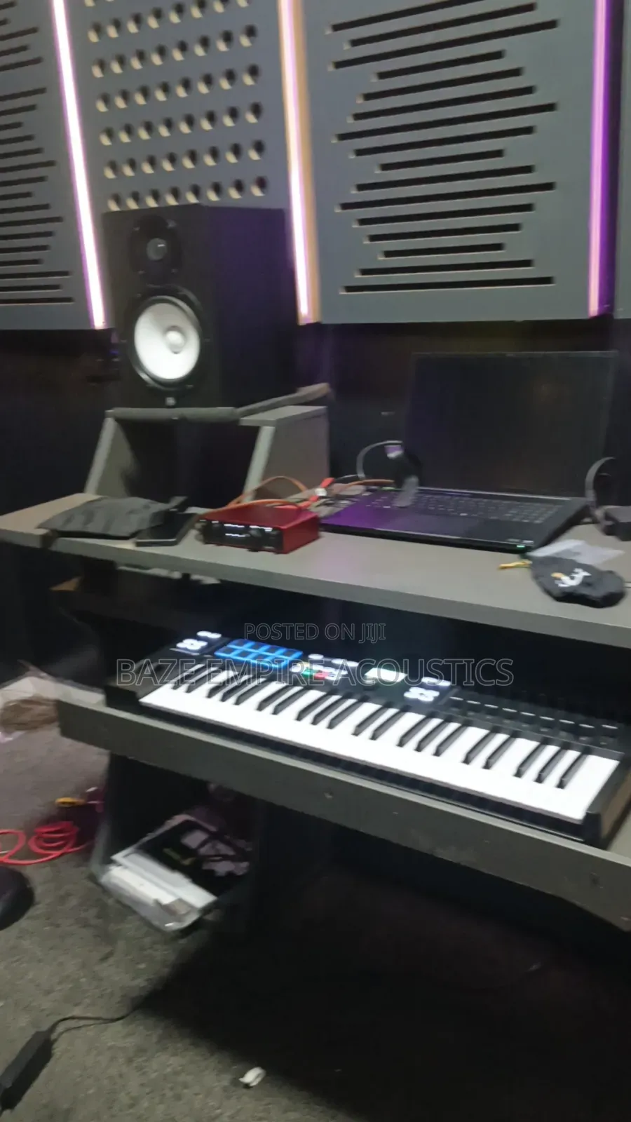 Diffused Acoustic Panels Studio Design