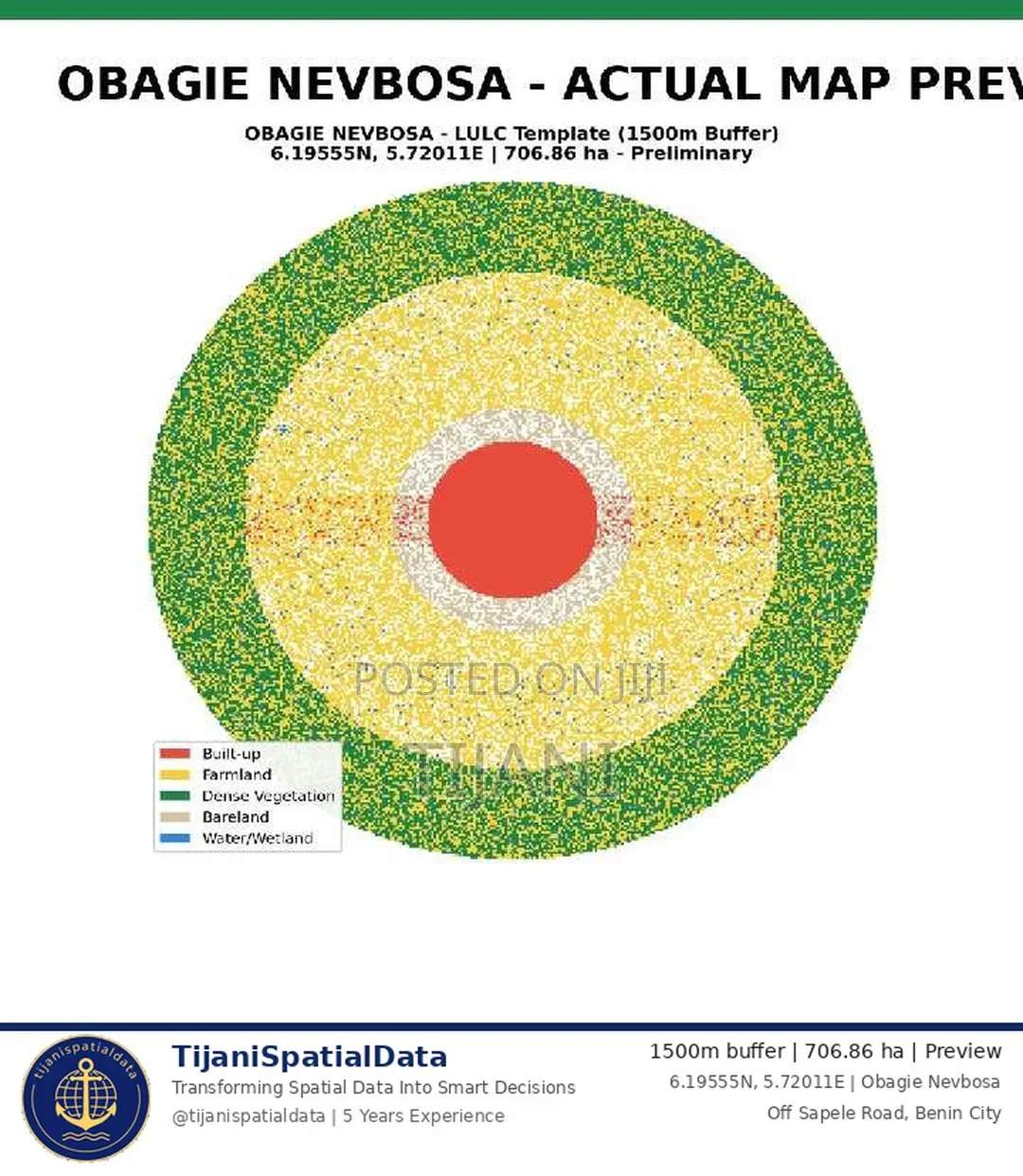 Obagie Nevbosa LU/LC Land Use Map 2024 + 2015-2024 Change Detection -
