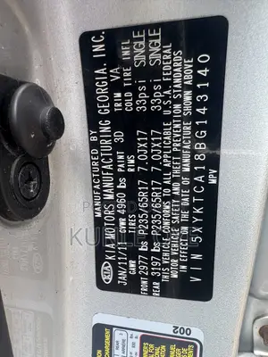 Kia Sorento LX 2012 Silver