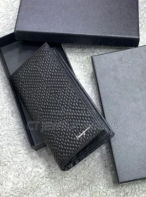 Ferragmo Pure Quality Leather Unisex Long Wallet