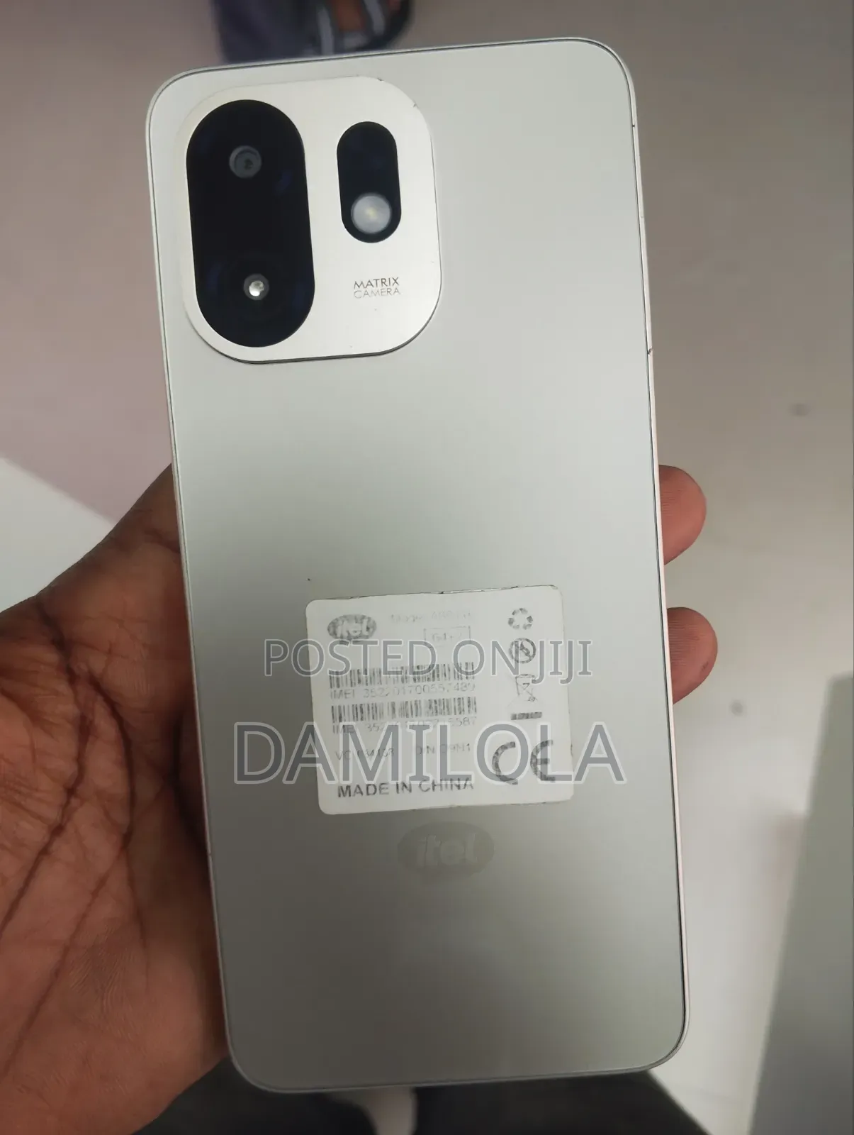 New Itel A100C 64 GB White