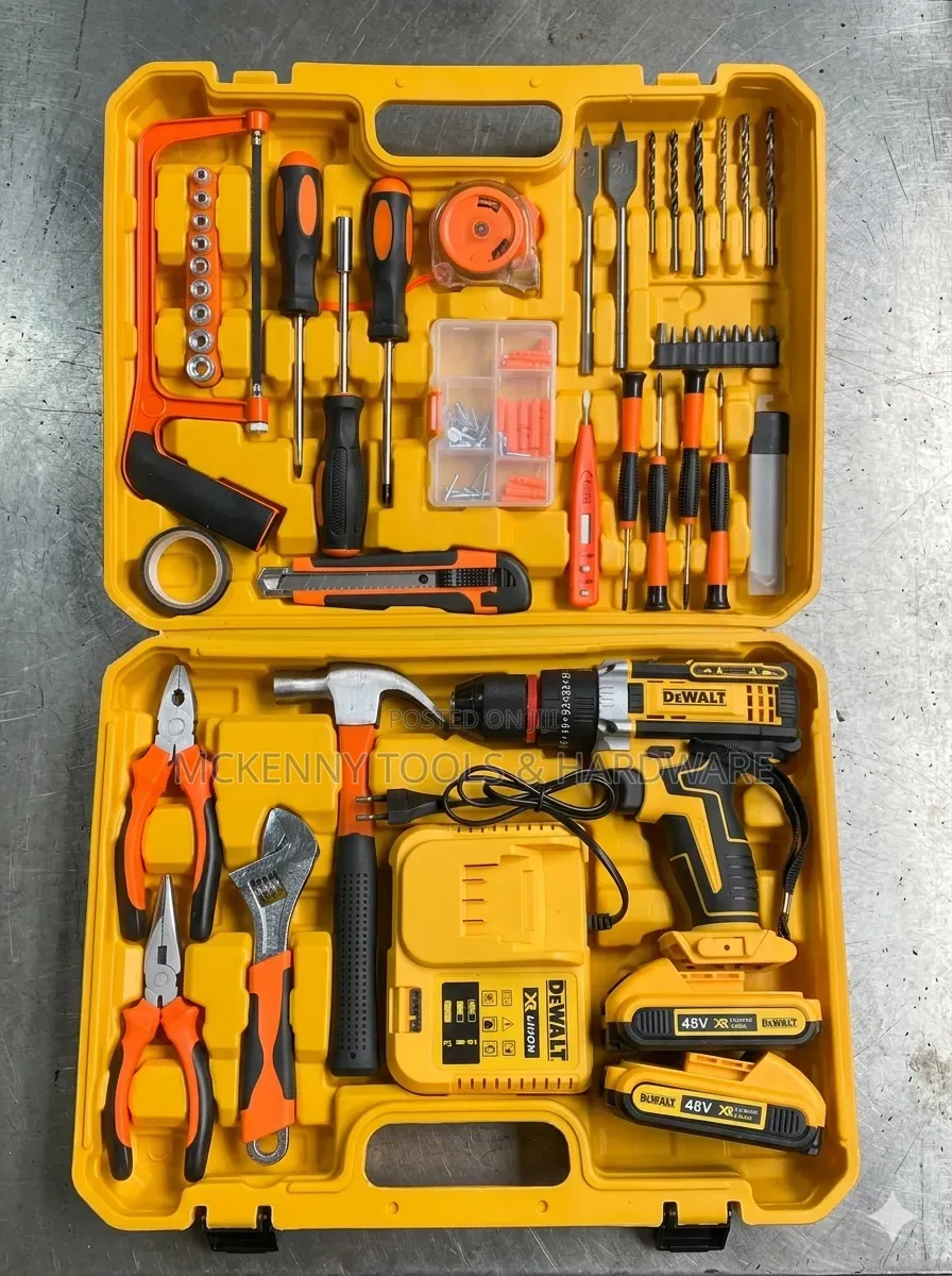 48V Multi-Functional Hardware and Cordless Drill Tool Kit