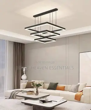 Modern Square LED Pendant Living Room Chandelier