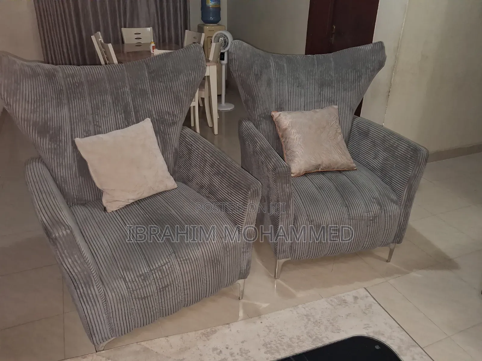 5 Seat Sofa With 2 Single Chairs