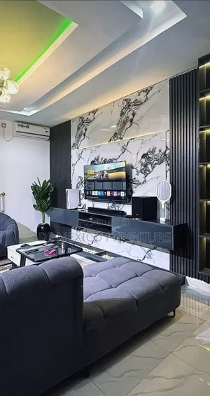 Television Console With Sharp Design