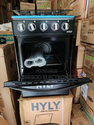 HYLY Standing Gas Cooker 4 Burner With Oven 50x50