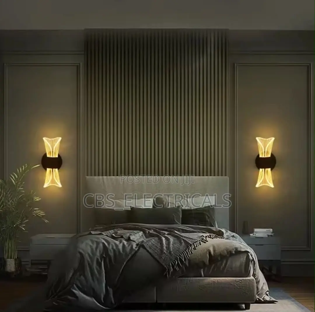 Modern Dual-Flared Acrylic LED Wall Sconce