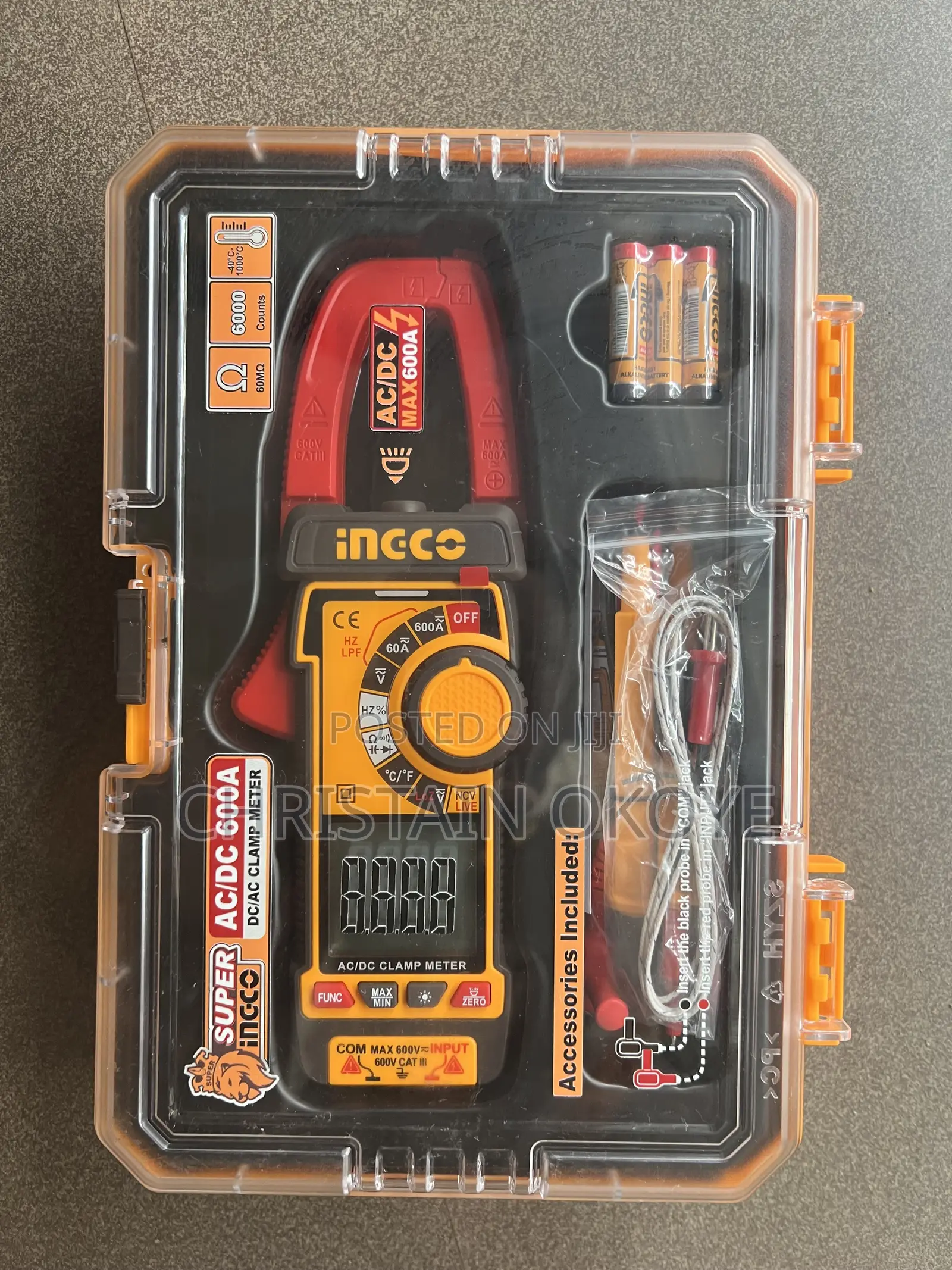 AC and Dc Clamp Meter Ingco