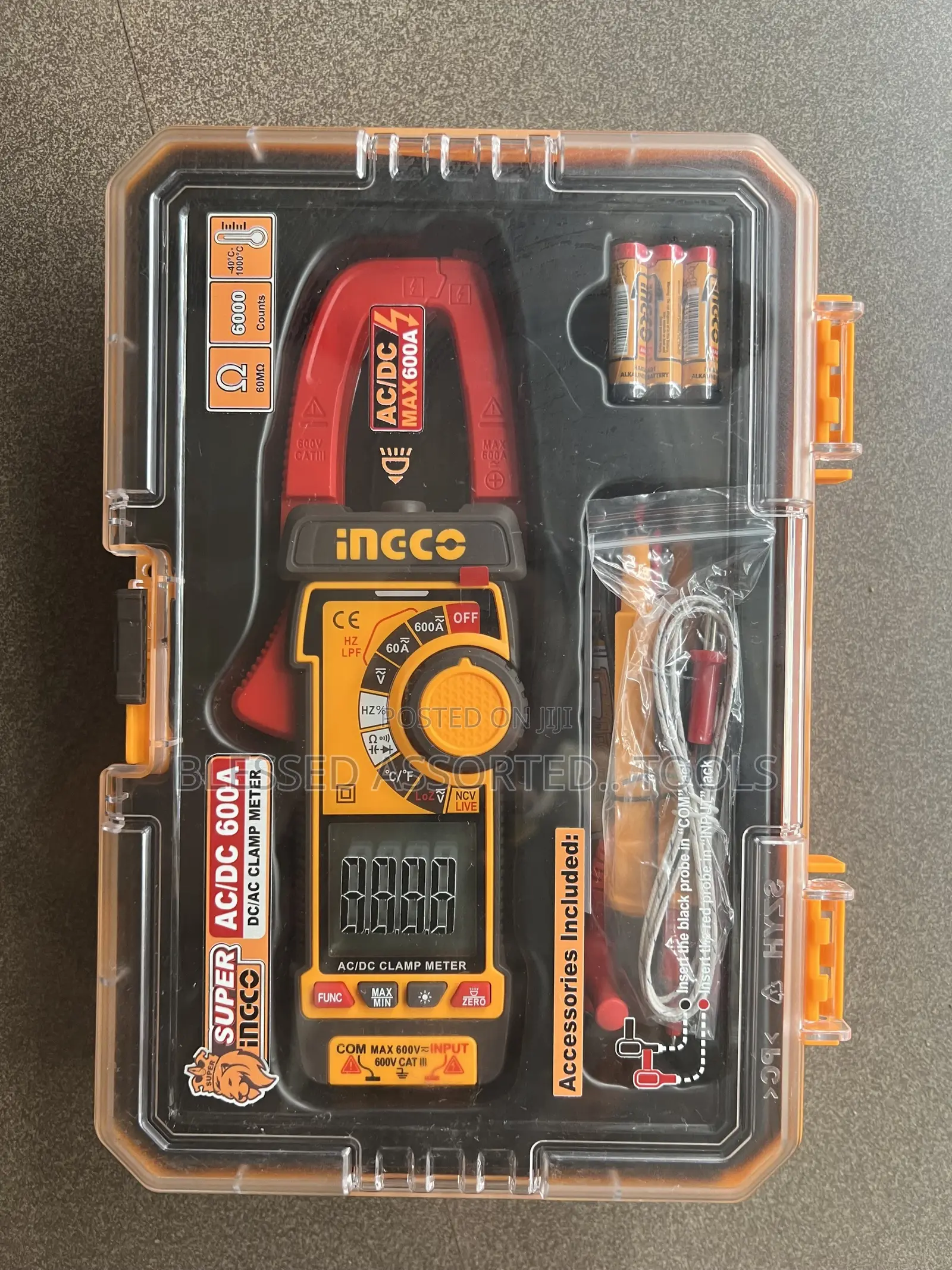 AC and Dc Clamp Meter Ingco