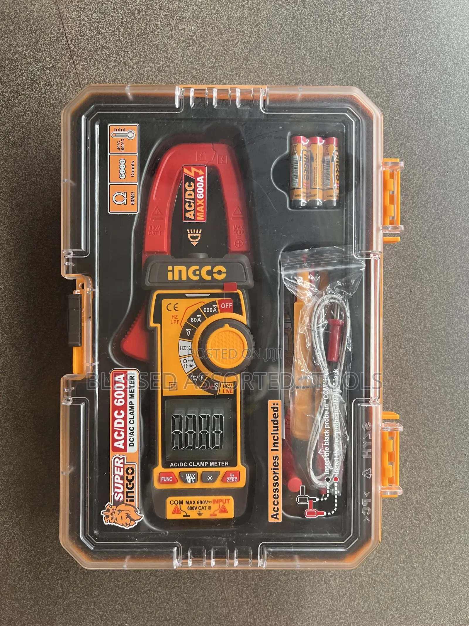AC and Dc Clamp Meter Ingco