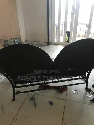 Iron and Leather Chair