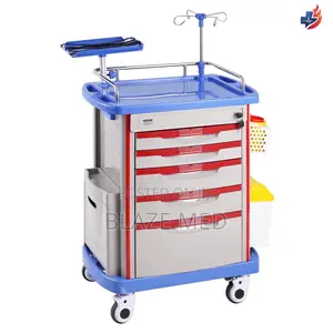 5-Tier Medical Emergency Resuscitation Crash Cart