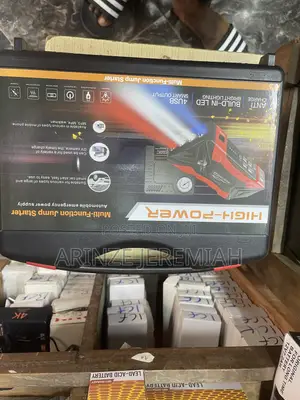 Multifunctional Jump Starter With Integrated Air Compressor for Tires