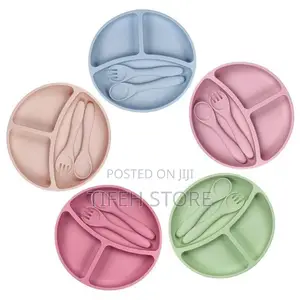 Silicone Children Plate and Spoon