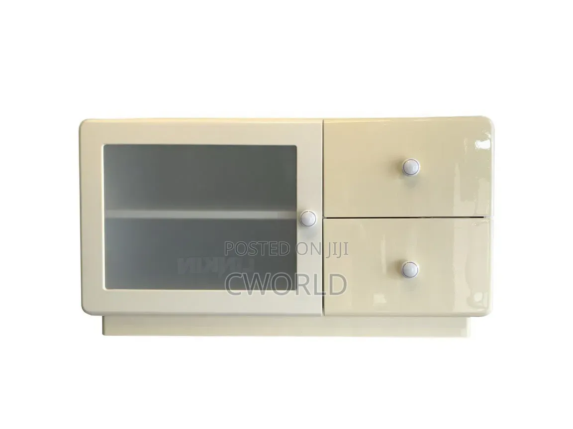 Cream 2-Drawer Display Cabinet - Imported