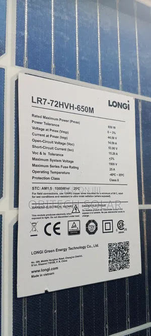 650watts 144cell Longi Solar Panel