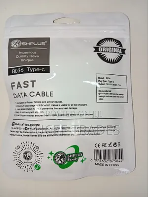 SHPLUS Fast Charging Type C White Cable
