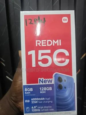 New Xiaomi Redmi 15C 4G 128 GB Black