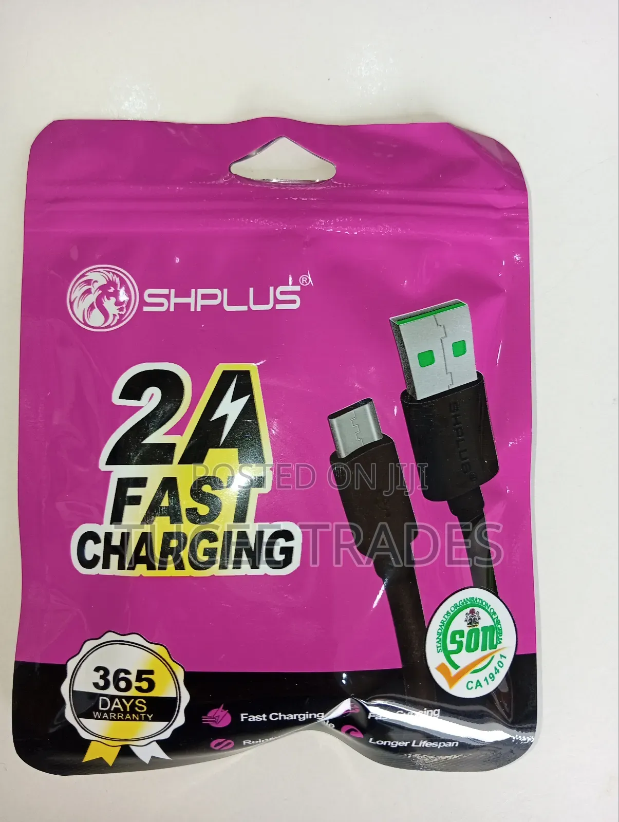 SHPLUS Fast Charging Black Type C USB Cable