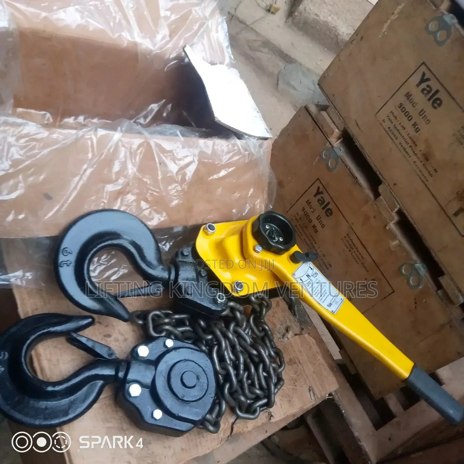 9 Ton U N O Yale Lever Hoist