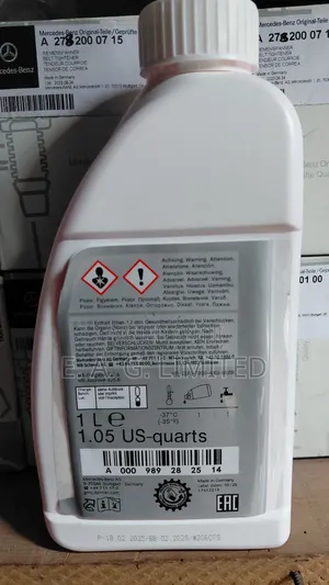 Mercedes-Benz Coolant/Antifreeze Agent, Mb 325.5 / 325.6, (Pink). 1Ltr