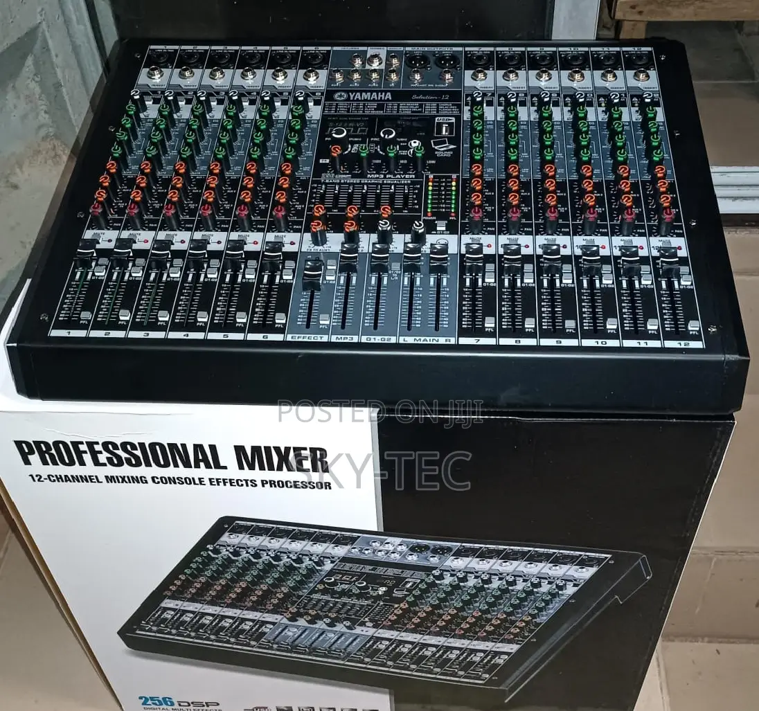 Original Yamaha Mixer 12channels Bluetooth USB Auxiliary Equalizer