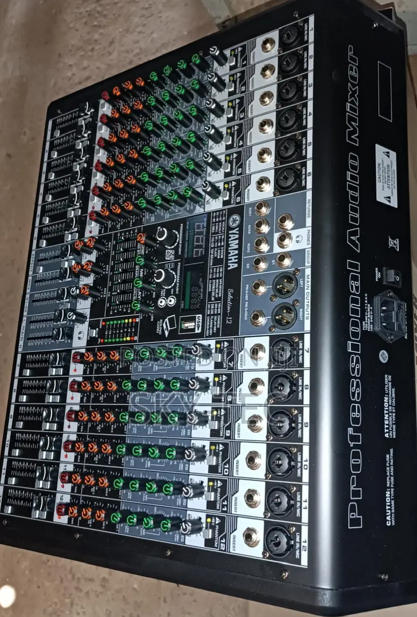 Original Yamaha Mixer 12channels Bluetooth USB Auxiliary Equalizer
