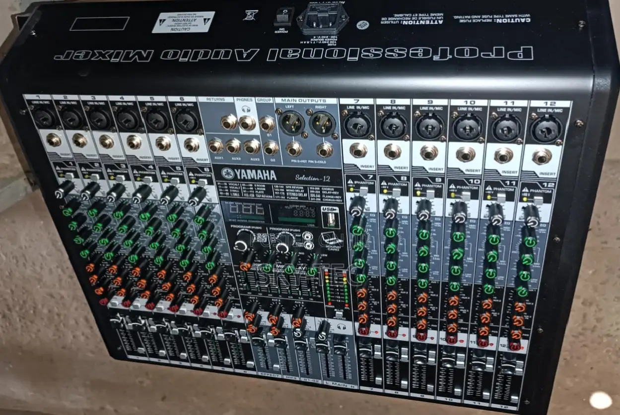 Original Yamaha Mixer 12channels Bluetooth USB Auxiliary Equalizer