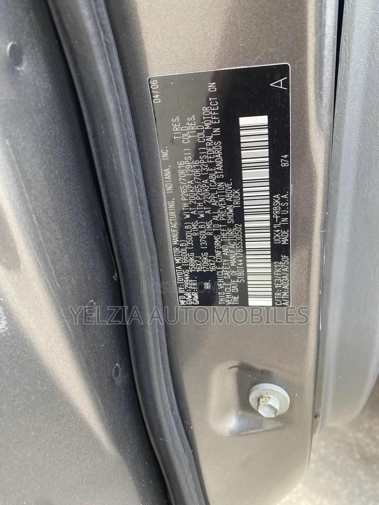 Toyota Tundra Regular Cab 2006 Gray