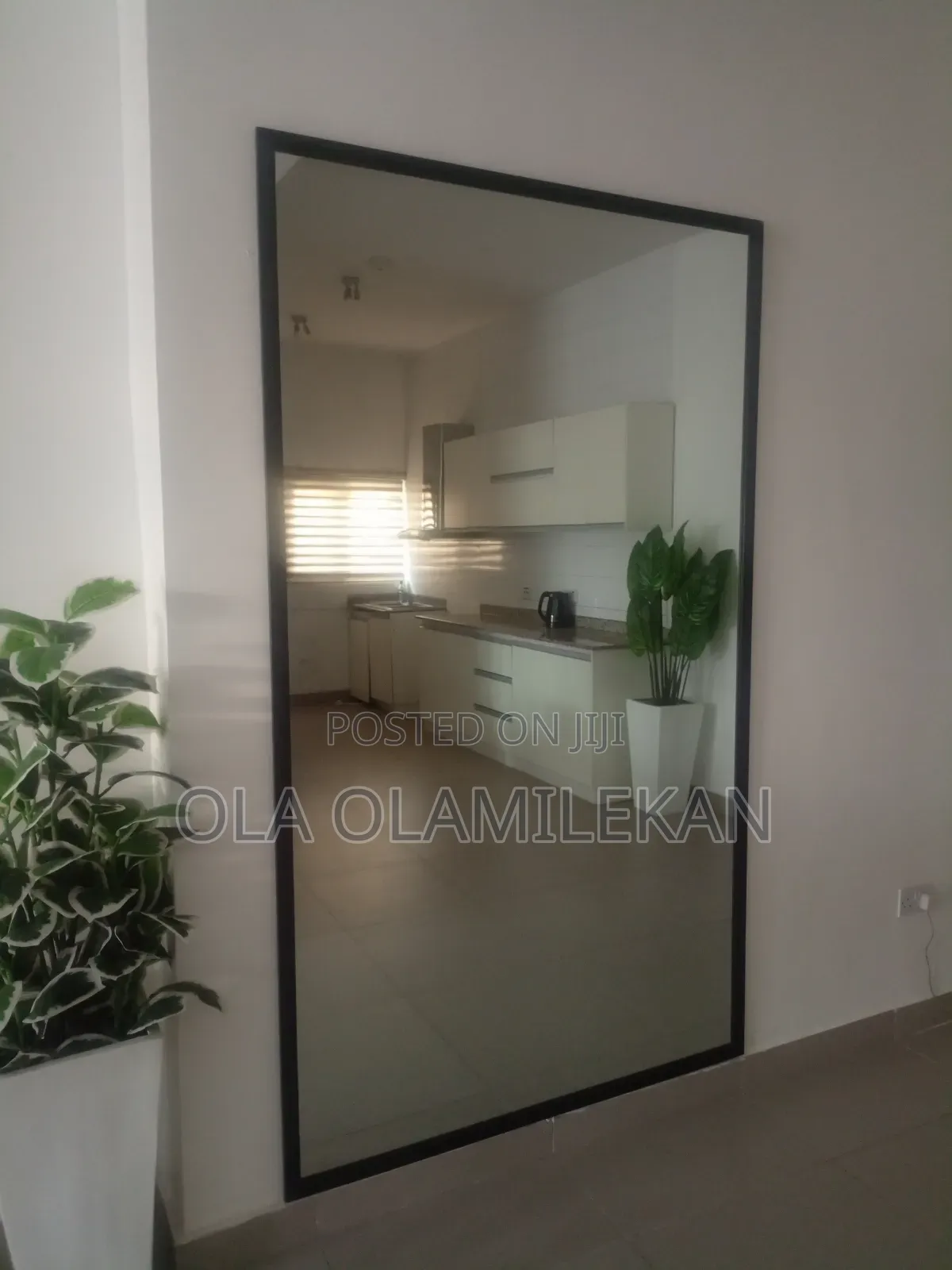 4ft by 7ft Framed Wall Mirror