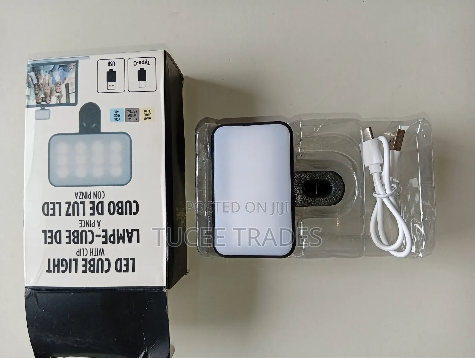 Led Cube Light With Clip