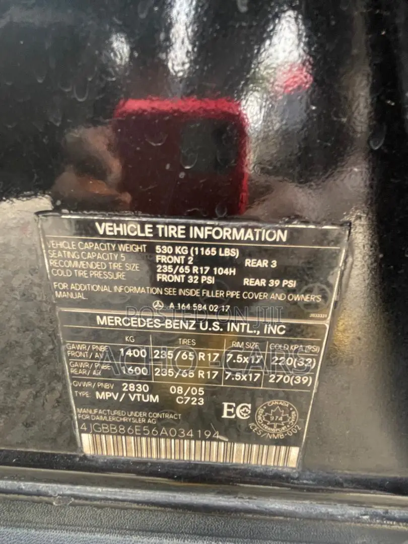 Mercedes-Benz M Class 2006 Black