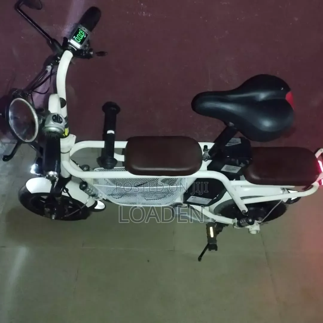 Generic Electric Utility Bike (White Three-Seater)