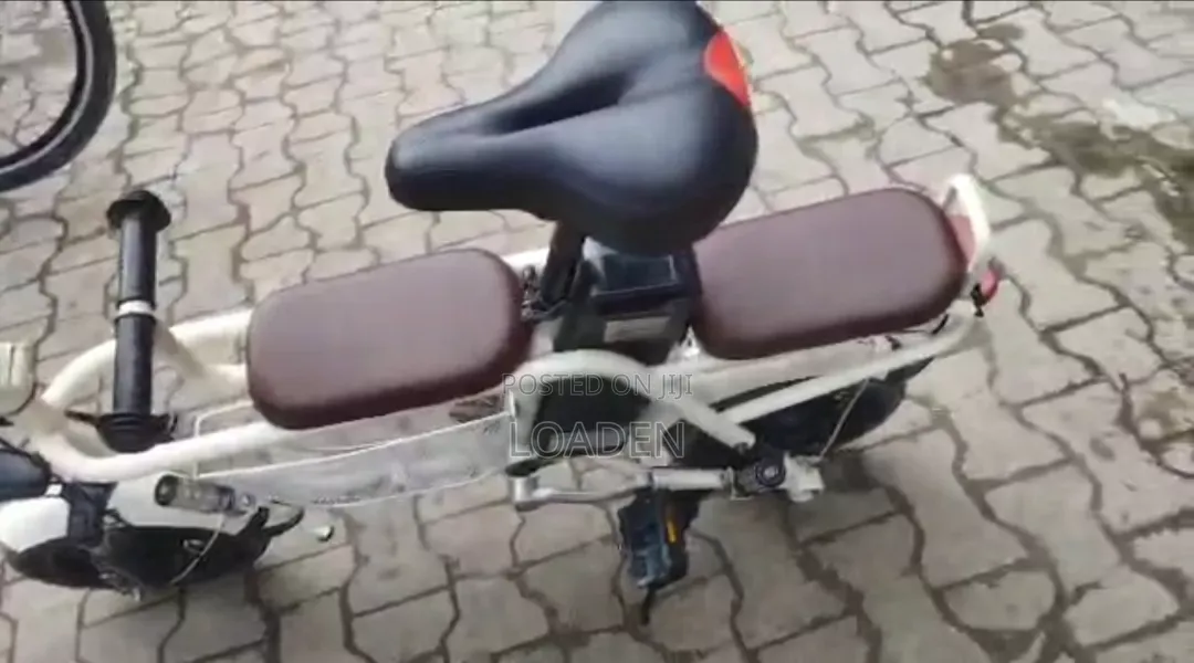 Generic Electric Utility Bike (White Three-Seater)