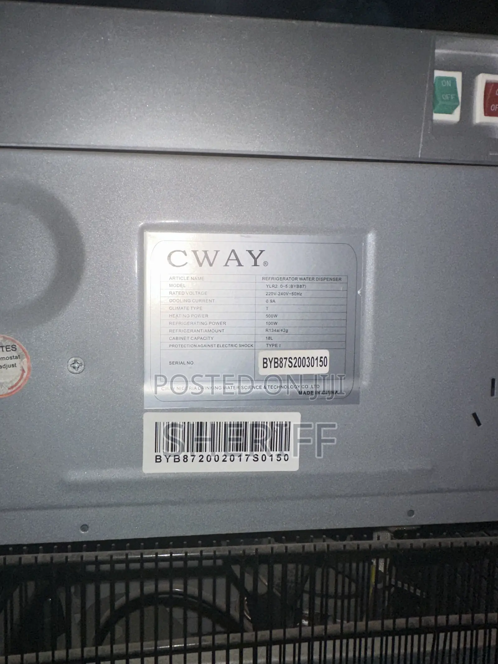 Cway Water Dispenser Ruby 2F BYB87