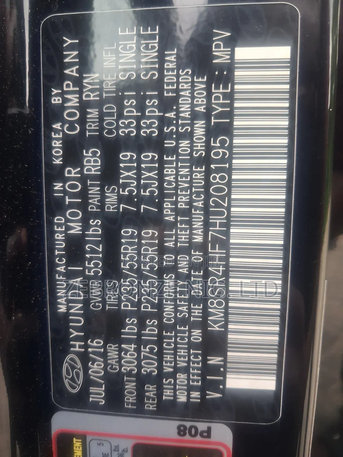 Hyundai Santa Fe 2017 Black