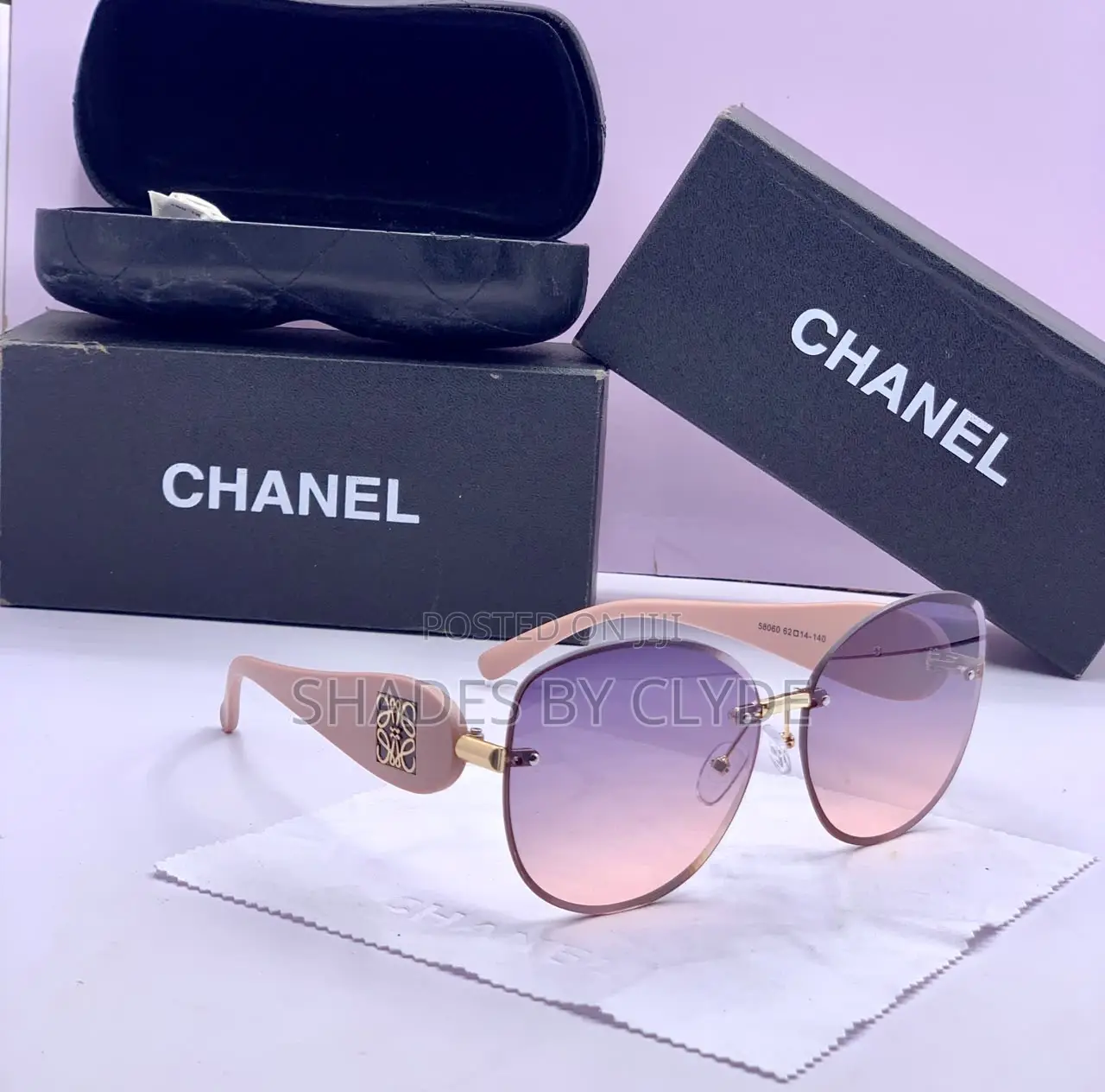 Chic Chanel Inspired Sunglasses - Gradient Lenses