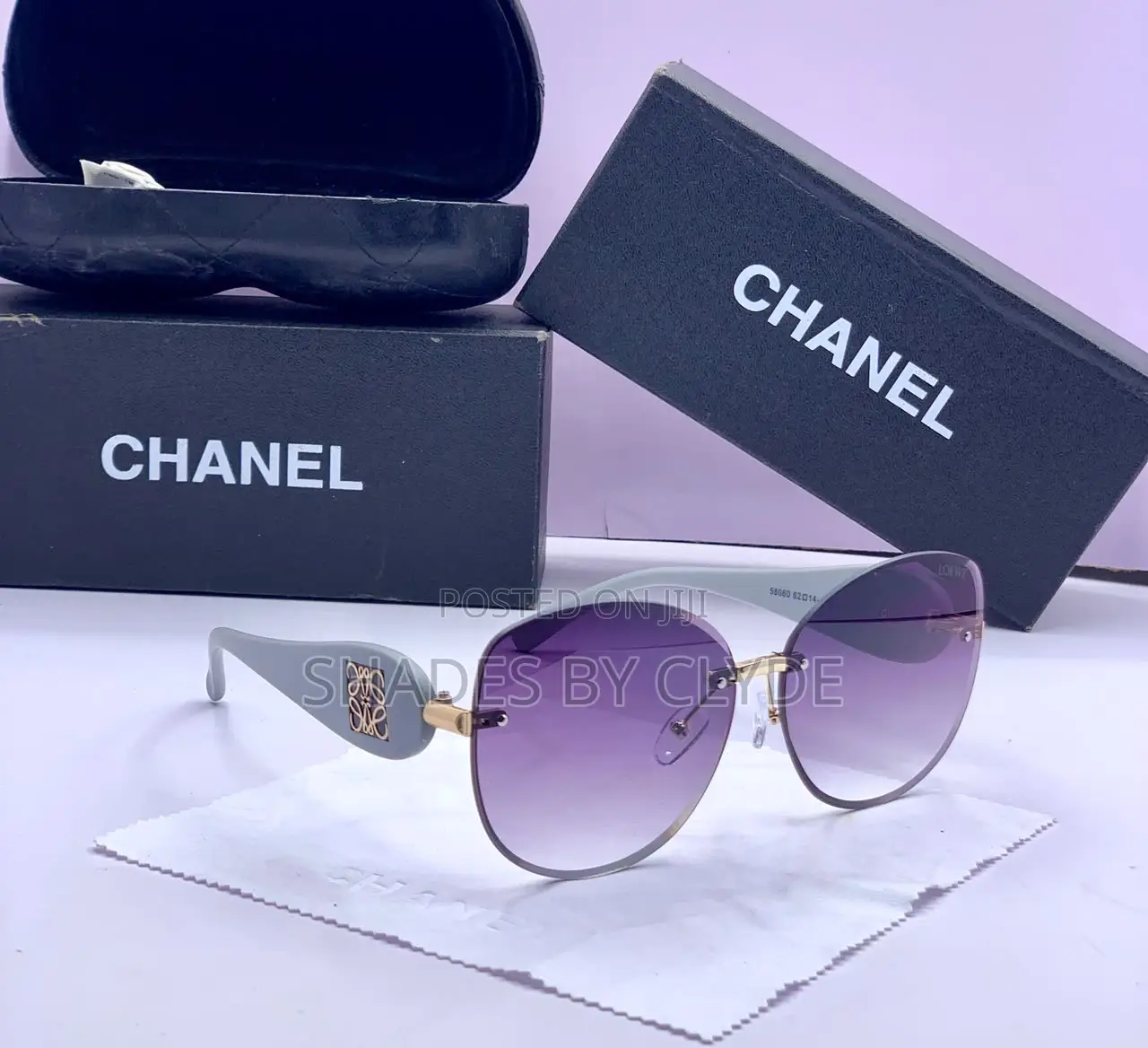 Chic Chanel Inspired Sunglasses - Gradient Lenses