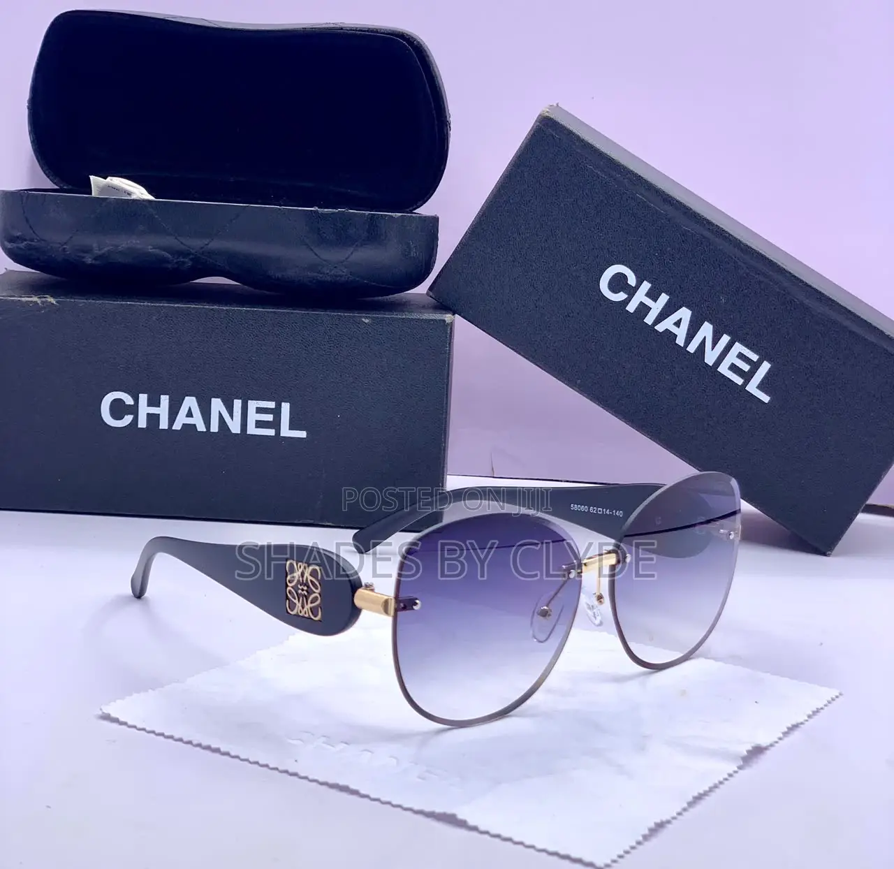 Chic Chanel Inspired Sunglasses - Gradient Lenses