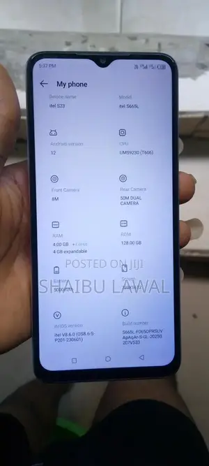 Itel S23 128 GB White