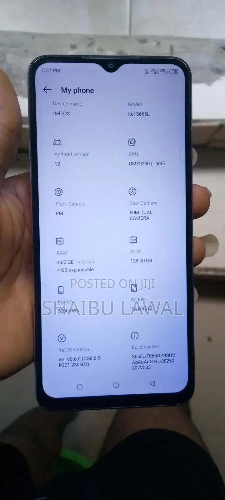 Itel S23 128 GB White