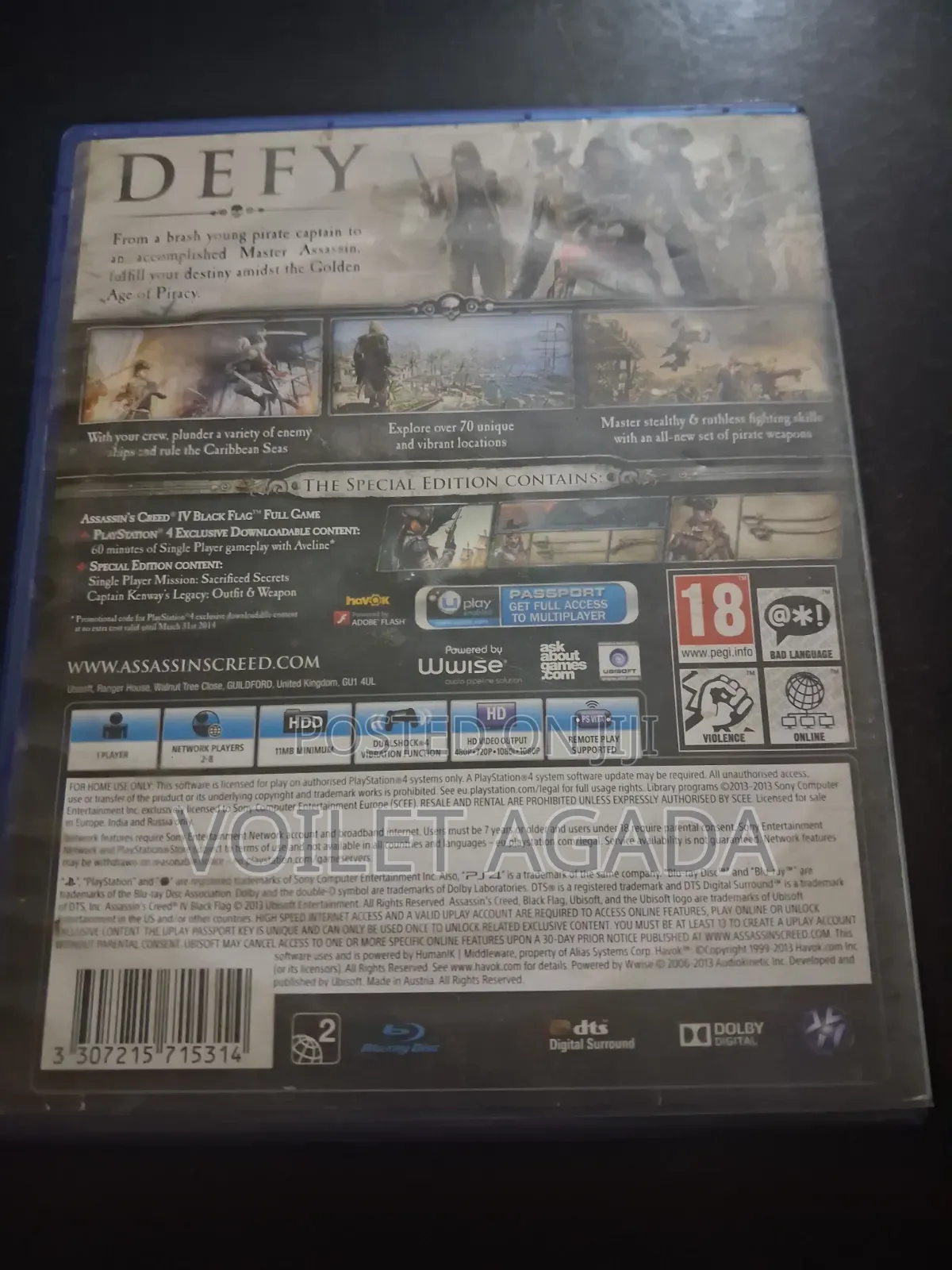 Assasin Creed Black Flag Ps4