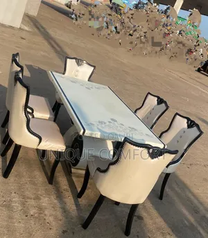 Imported Executive 6 Seaters Marble Top Luxury Dinning Set