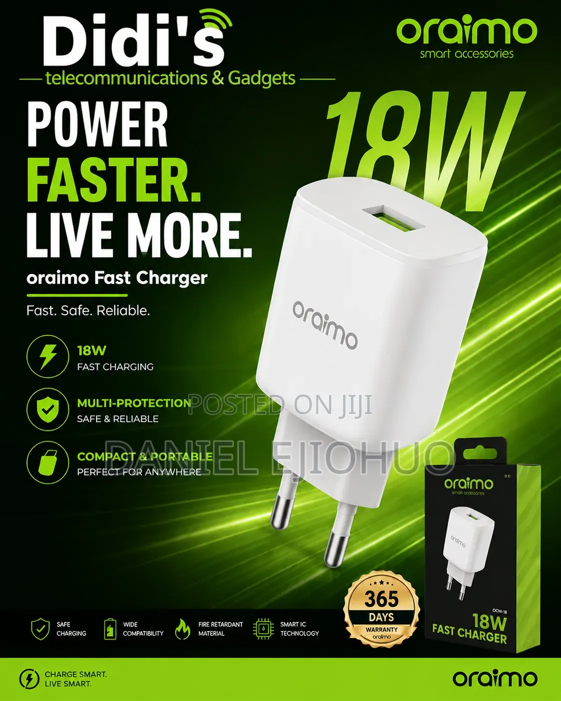 Oriamo Fast Charger