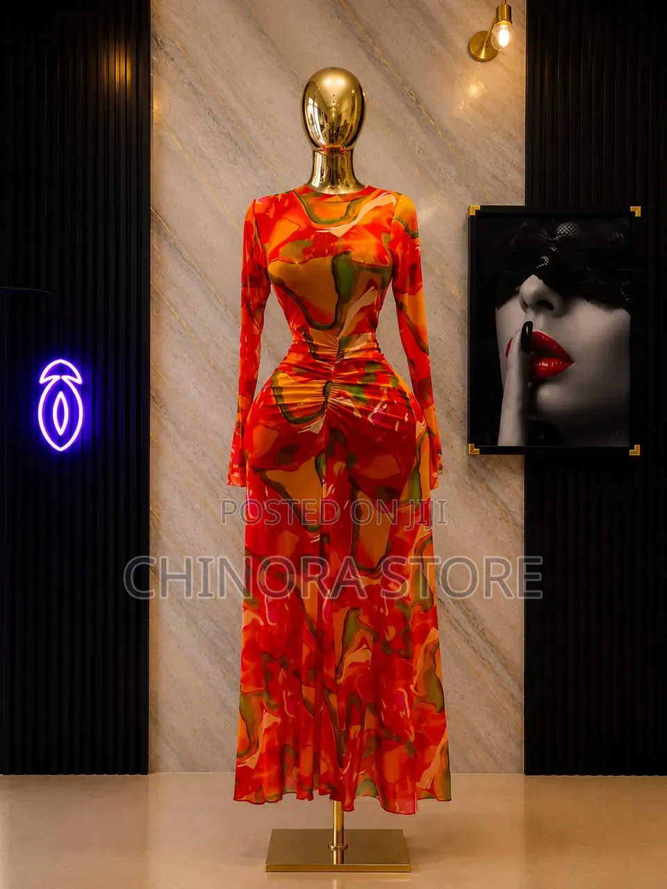 Mesh Luxury Gown