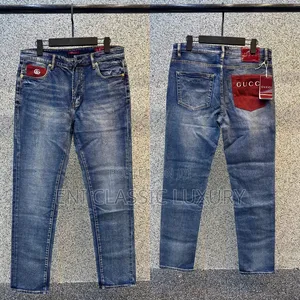 High Demand Luxury Men's Jeans Gucci Best Quality Well Branded Package
